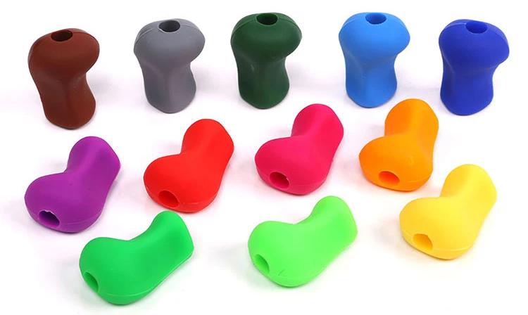 Good Quality Kids Handwriting Stationery Colorful Triangle Shaped Pencil Grip For