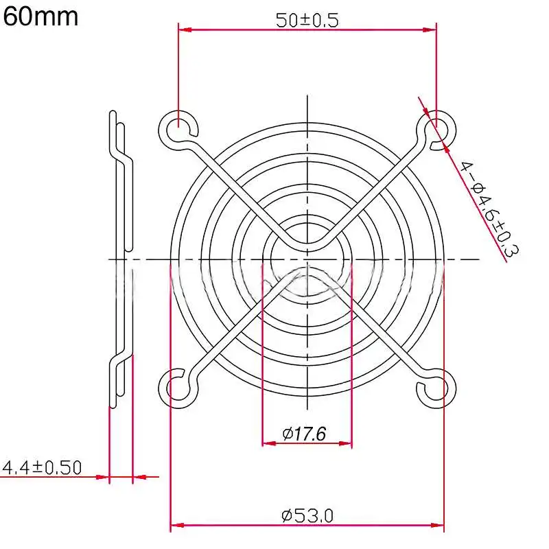 60*60 мм металлическая защита для пальцев 60 мм защитный гриль