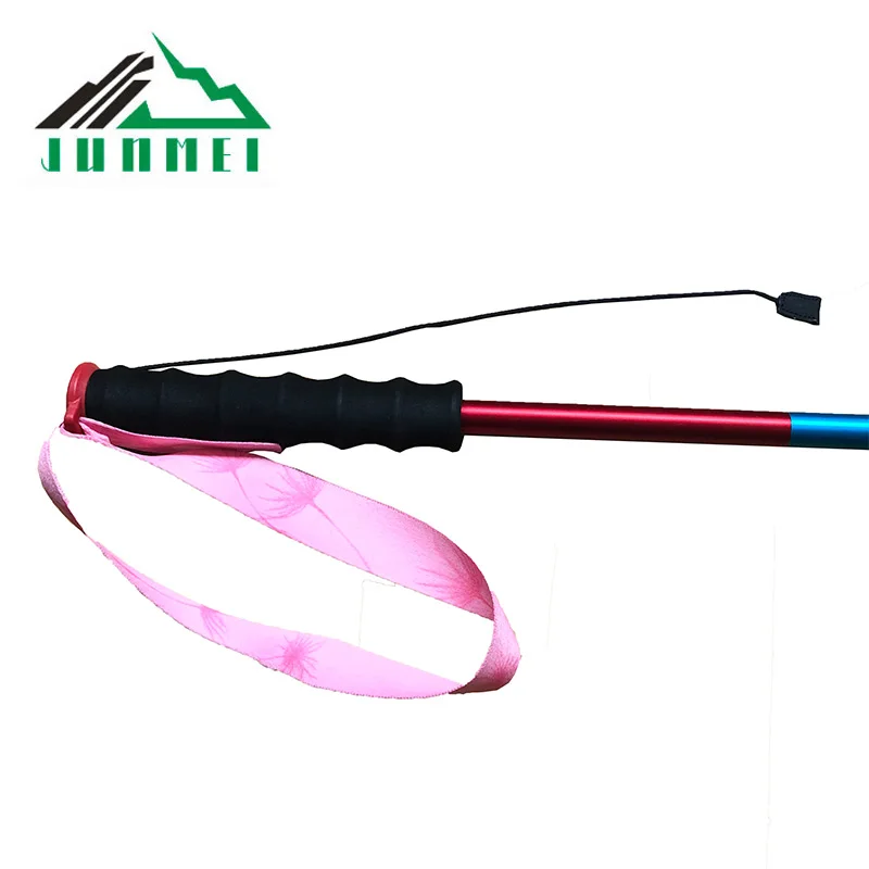 customized OEM High quality ultralight trail running pole wholesale portable 4 sections outdoor hiking equipment running pole