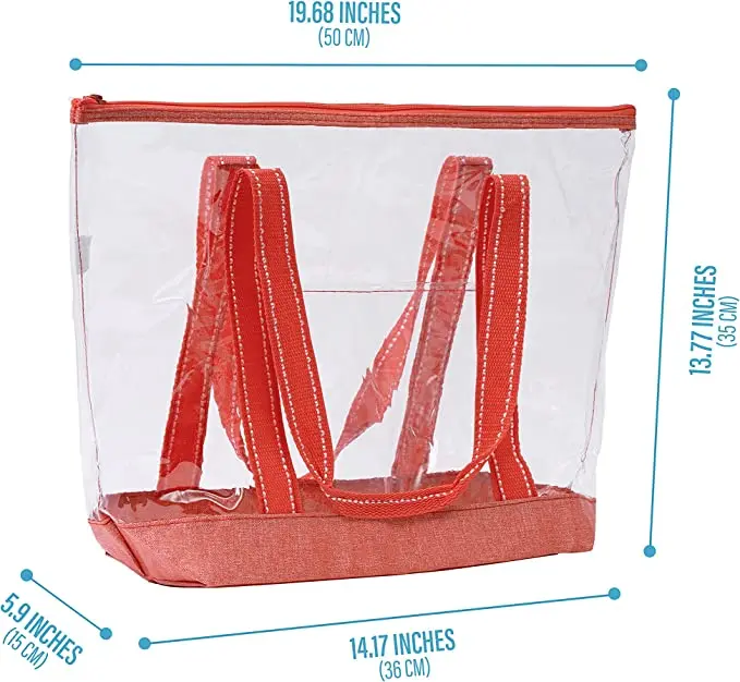 OEM ODM PVC Clear Tote Bags Tasche Frau Ladies Purses And Handbag Sac A Main Pour Femm Trendy Bags Luxury Transparent Beach Bags