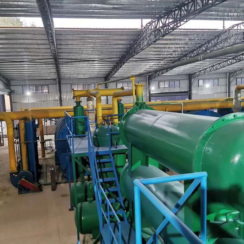  CE ISO approved 1T waste tyre plastic recycling to fuel oil pyrolysis
