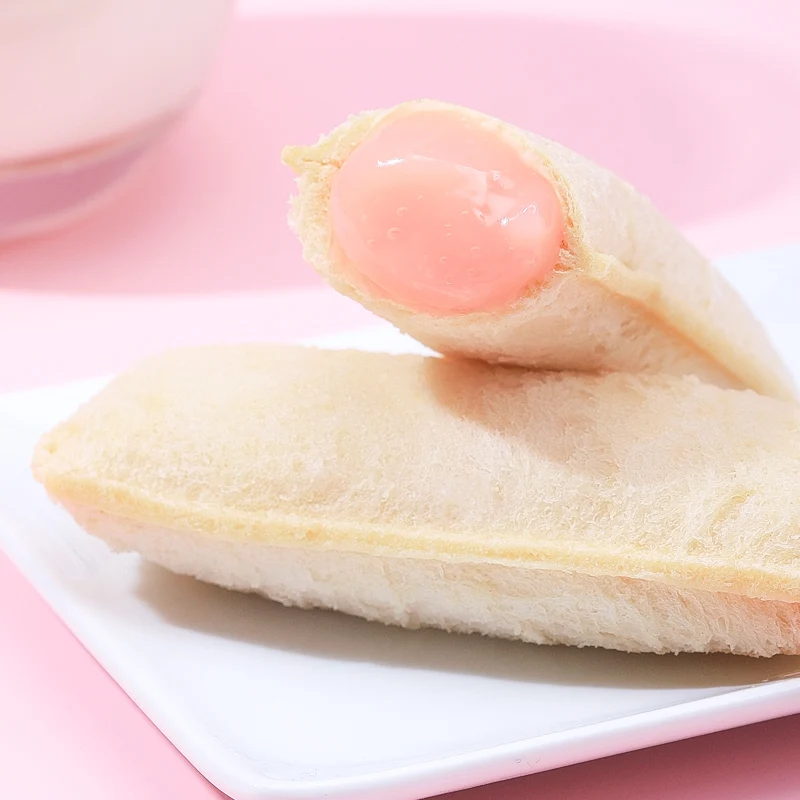 500g bread cake dim sum white peach flavor lactobacillus filling small chinese bread Sandwich bread