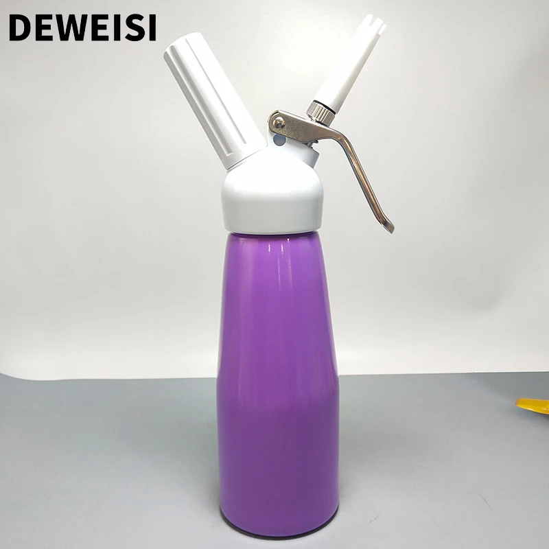 DEWEISI professional whipper cream dispenser aluminum cream whipper with charger holder