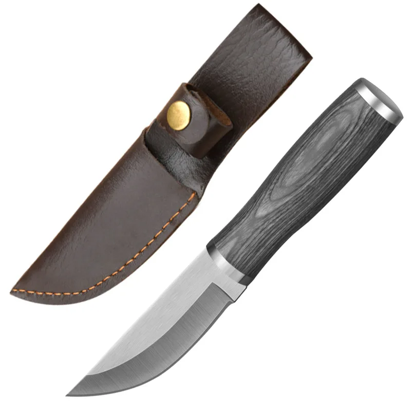 Mongolian Hand Meat Knife Portable Outdoor Camping Multi-Purpose Boning Knife Home Fruit and Mutton Meat Cutting Knife