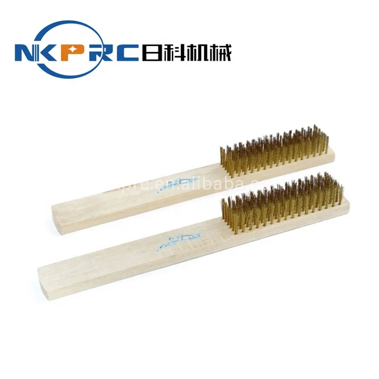 NKPRC RK-1047 Wire brush with wooden handle