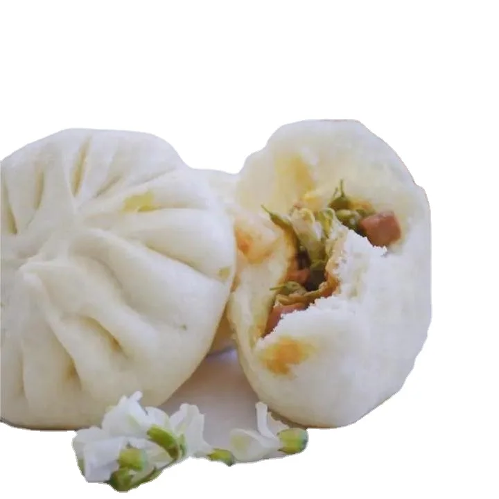 ISO Certified Steamed Bun Stuffed with Flos Sophorae Chinese Baozi with Flos Sophorae