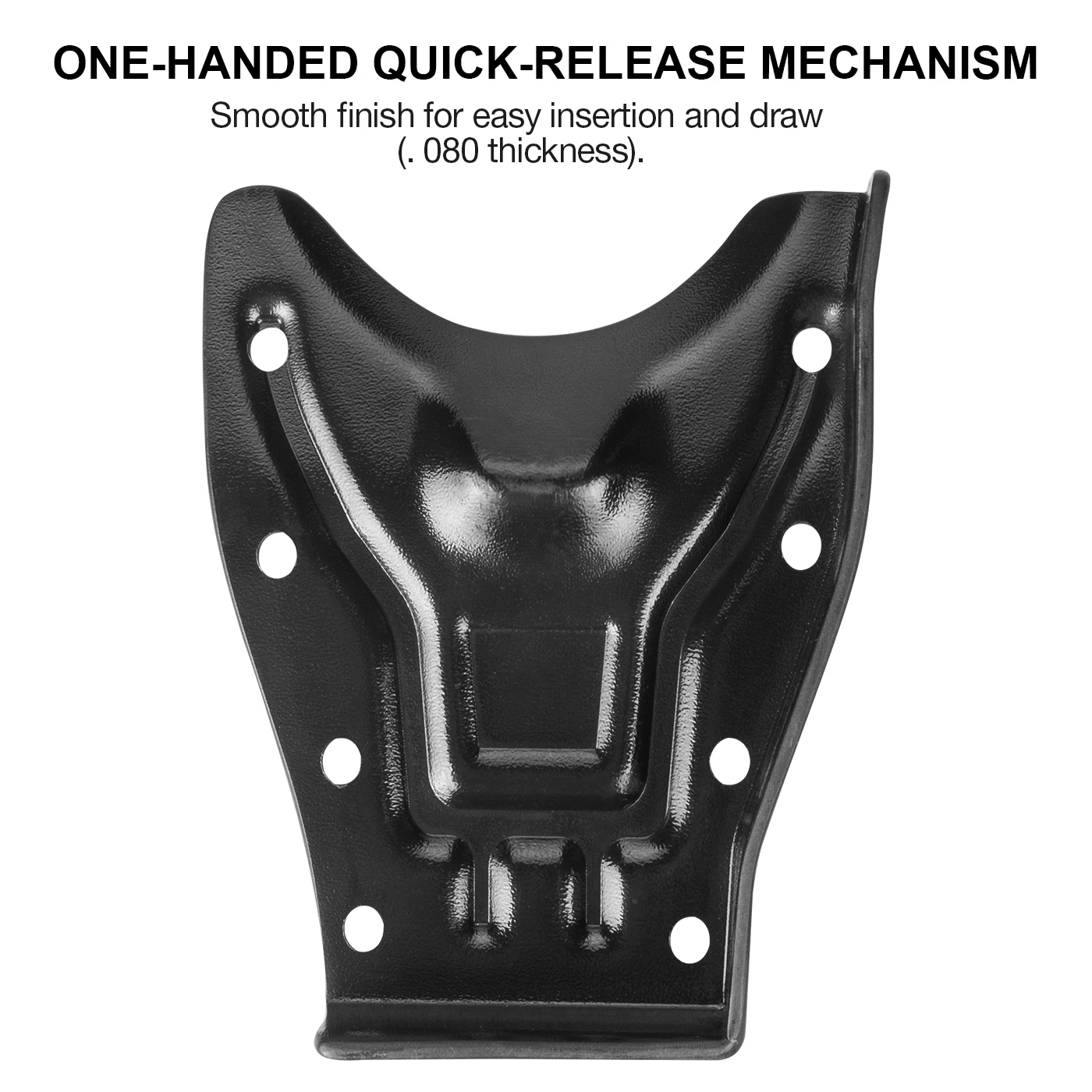 Gun&Flower Universal Kydex Handcuff Case Fits Hinged or Chain Handcuffs  Tactical Equipment Black