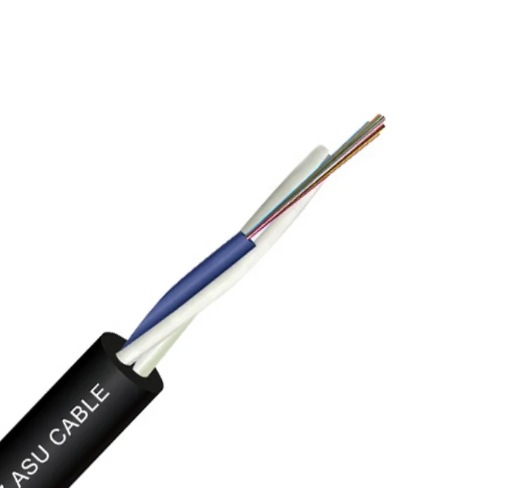 Mini ADSS span 100M non metal two FRP strength member optical fiber cable price ASU 8 12 24 core