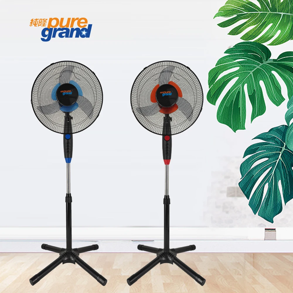 New product 3 speed 40w 220v electrical 16-inch oscillating cross pedestal double blade stand fan