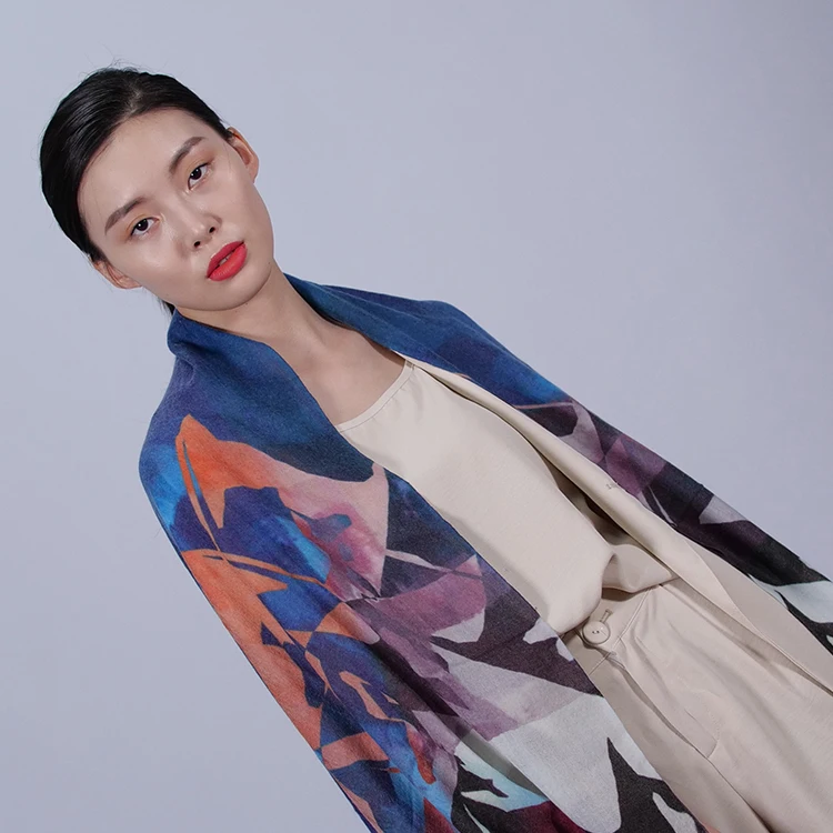 
Chinese Grey Pashmina Sofa Shawl Turquoise Scarf Pure Pashmina Winter Shawls Schals 