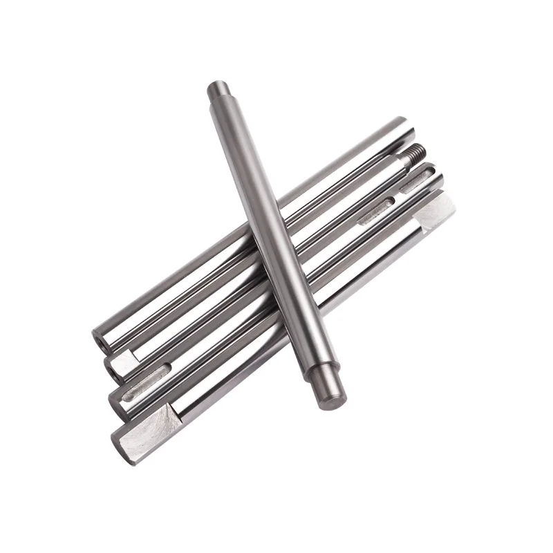External thread straight rod shaft tension/stop rotation straight guide light bearing chrome plated grinding rod