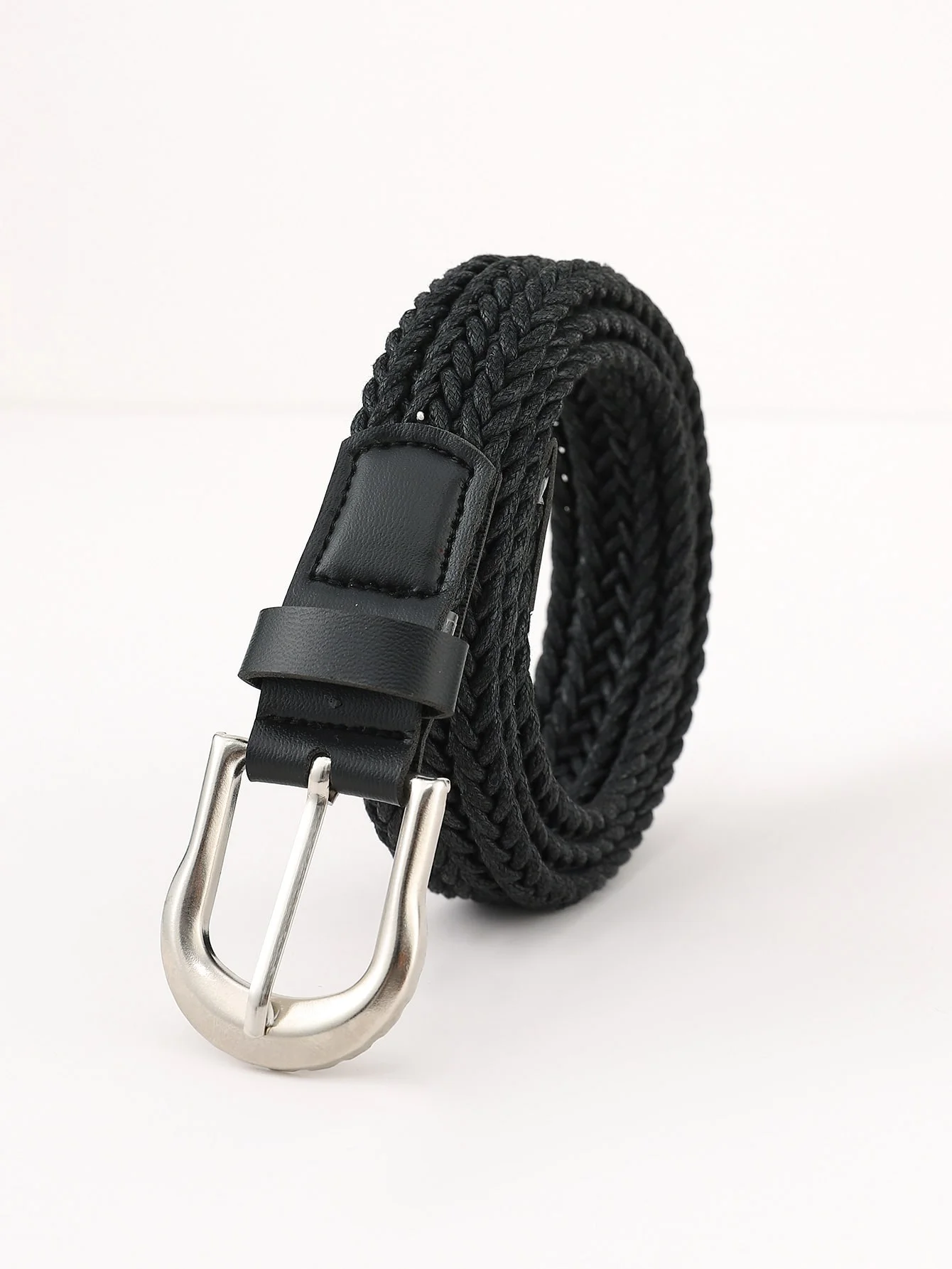 2024 New Style Popular Woman Fabric Waist Belt Braided Ladies Elastic Belts For Jeans