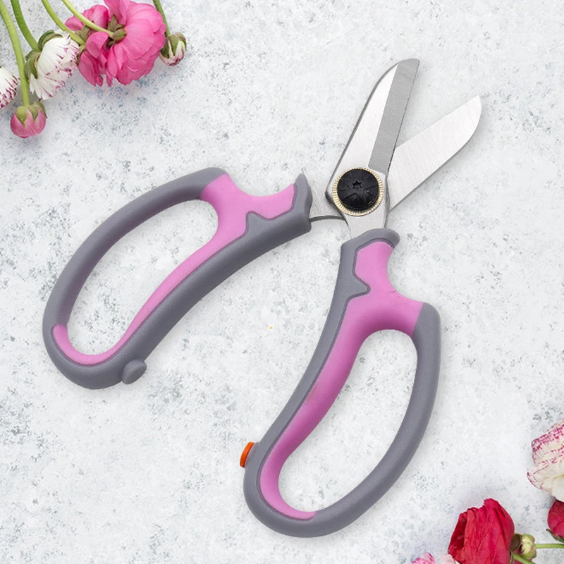 OEM Comfortable Grip Handle Floral Scissors Trimming Scissors Garden Scissors Flower Pruner for Plant