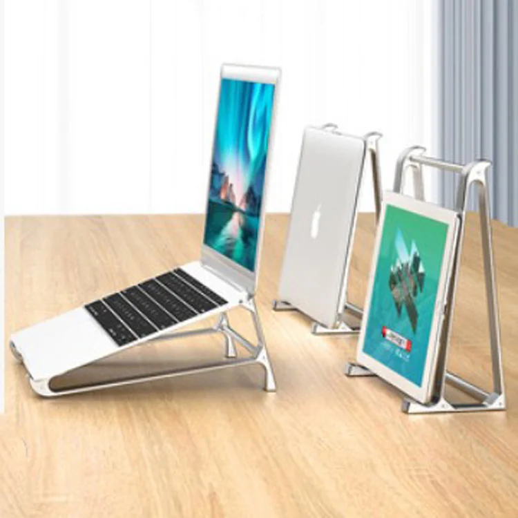 Hot selling wholesale home office metal cooling tablet laptop vertical laptop stand