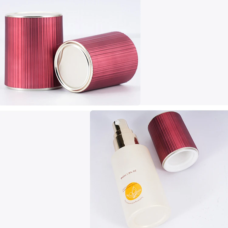 40ml 100ml 120ml High Quality Luxury Empty Flat Shoulder Skin Care Packaging Face Serum Lotion Pump Glass Bottle With Pump