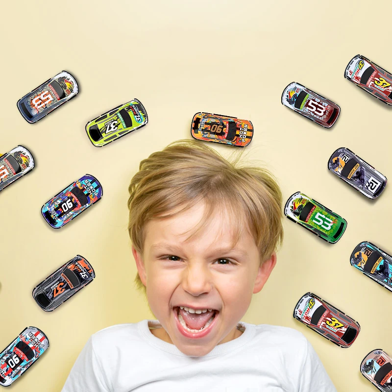 Wholesale 1/64 Racing Pull Back Mini Metal Car Model Kid Gift Diecast Toys