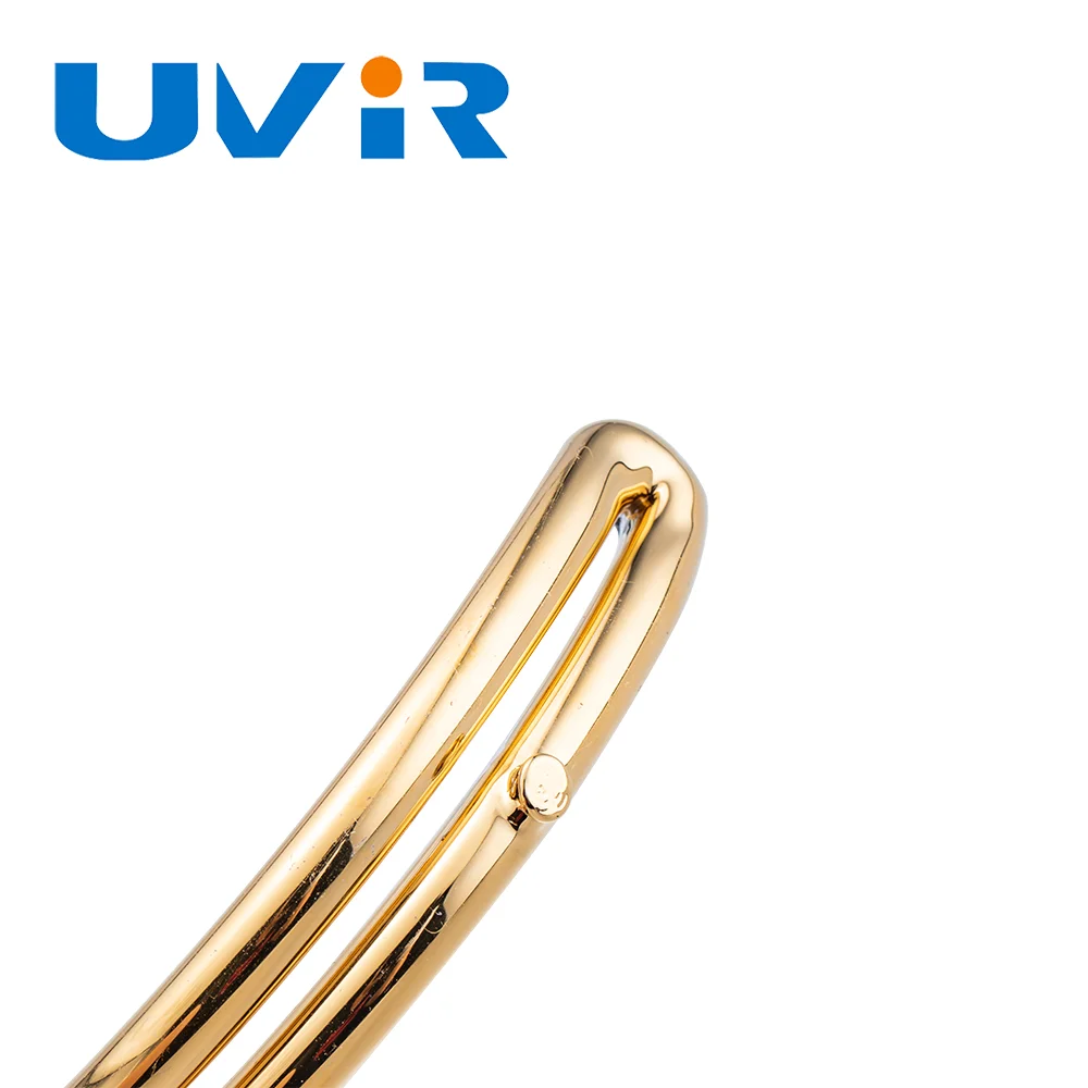 UVIR OEM Half-gold reflector IR Heater Lamp Quartz Infrared Heating Element