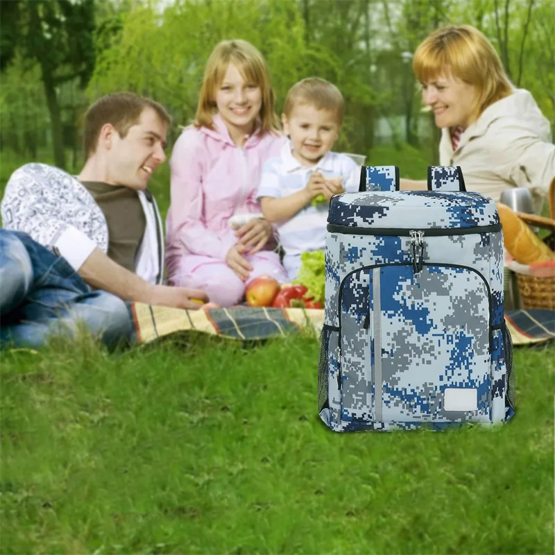 Camouflage color Waterproof Insulated Backpack Cooler Bag Beach Cooler Backpack Camouflage Cooler Backpack