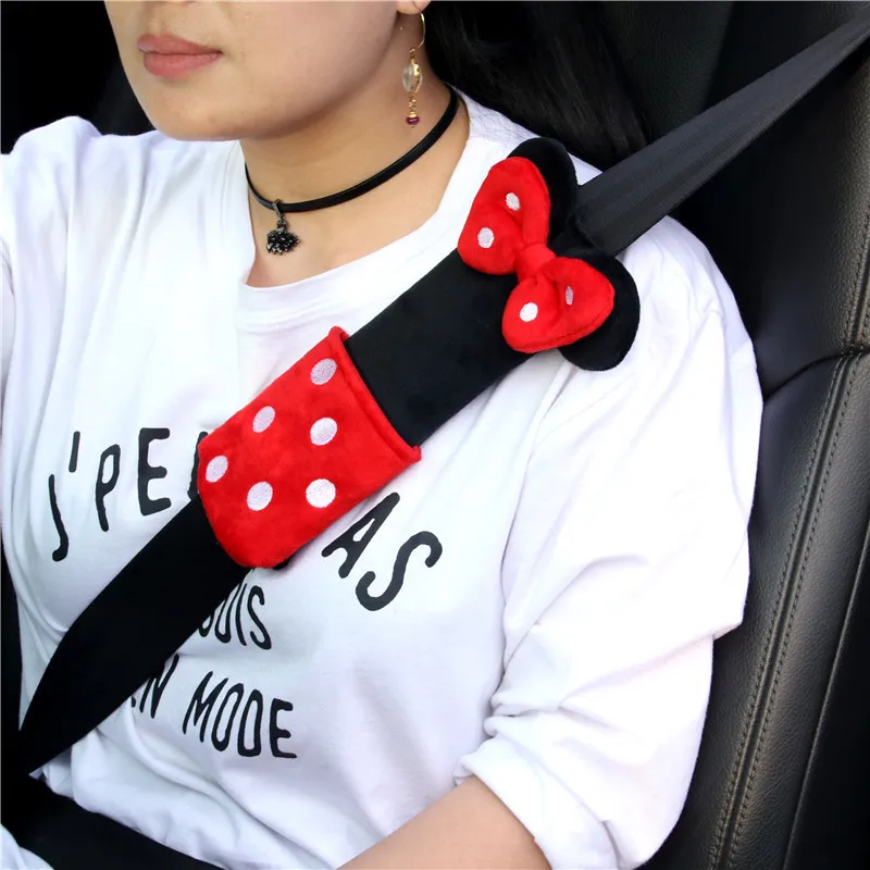 Cartoon Plush Car Sefety Seatbelt Covers Shoulder Protection Padding Accessories
