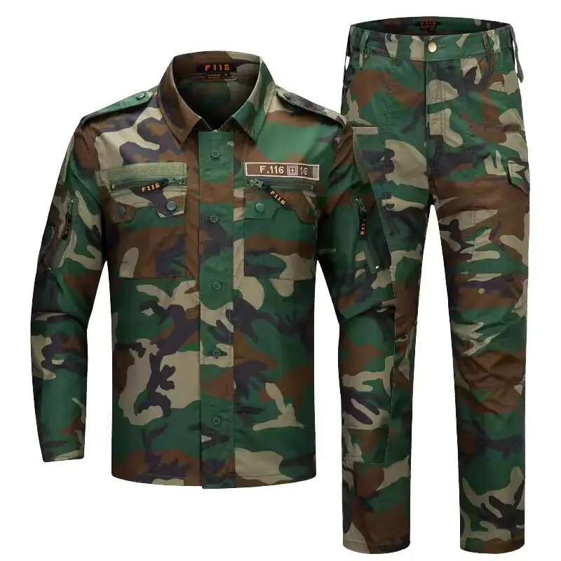 Pengda Formal Security Style Clothes A-Tacs FG Camouflage Uniform BDU Shirts
