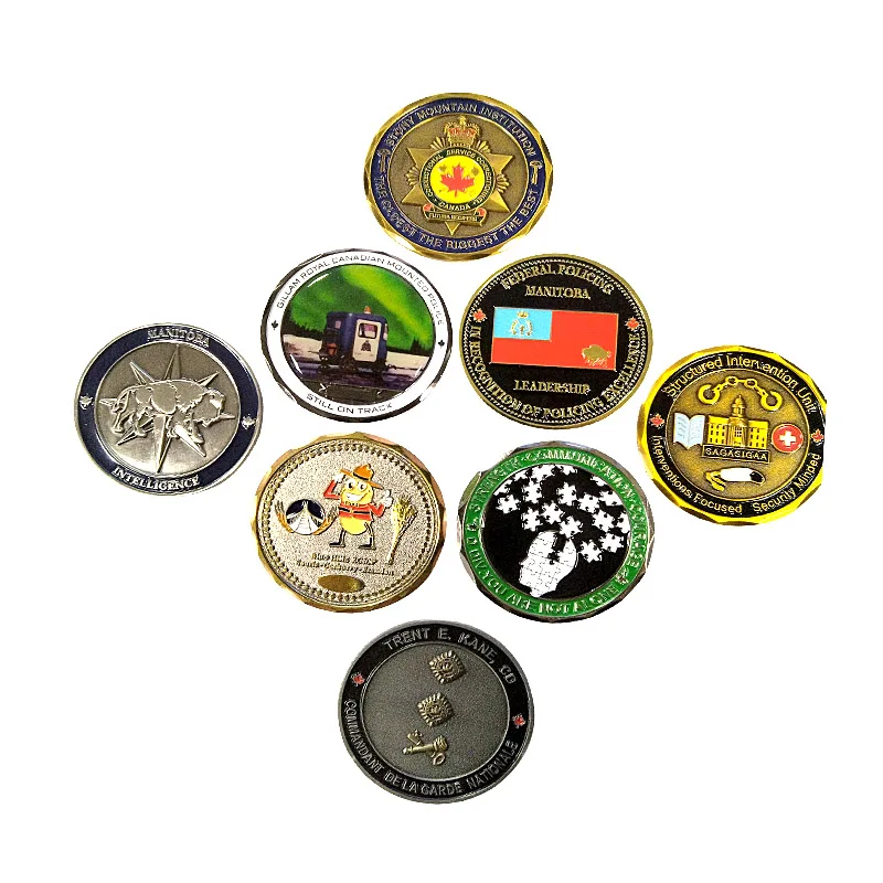 Factory Price Low MOQ Custom 2d 3d double side Antique soft enamel Zinc alloy Collection Coin Challenge Coins Souvenir Coins