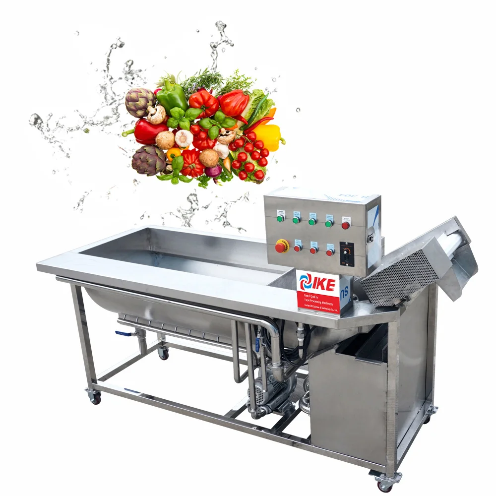 Vegetable Spray Washing Machine Eddy Current Chili Equipment Electric Bubbling Tomato