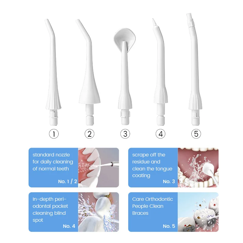 Portable oral irrigator with travel bag ipx7 electric teeth dental water jet oral flosser teeth irrigation