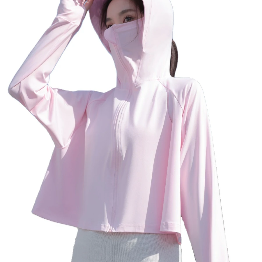 UPF50 + Солнцезащитная одежда женская ультрафиолетовая защита 2023 летняя новая с ледяным шелком