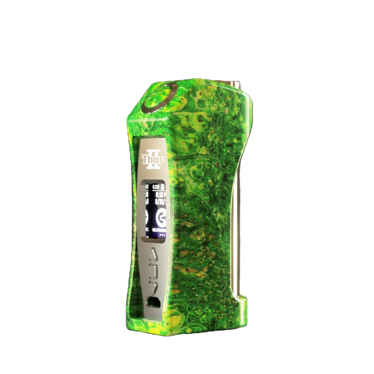 Ultroner stabwood mod ДНК 75 Вт стабилизированный деревянный бокс-мод Thor2