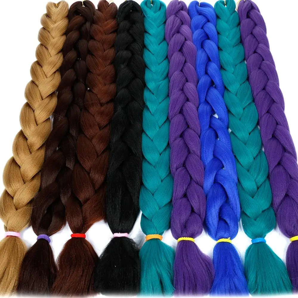 Оптовая продажа, Джамбо косички, 82 дюйма, плетеные волосы, пучки, оптовая продажа, дешево, вьющиеся, 24 дюйма, синтетические волосы для наращивания, Синтетические афро косички