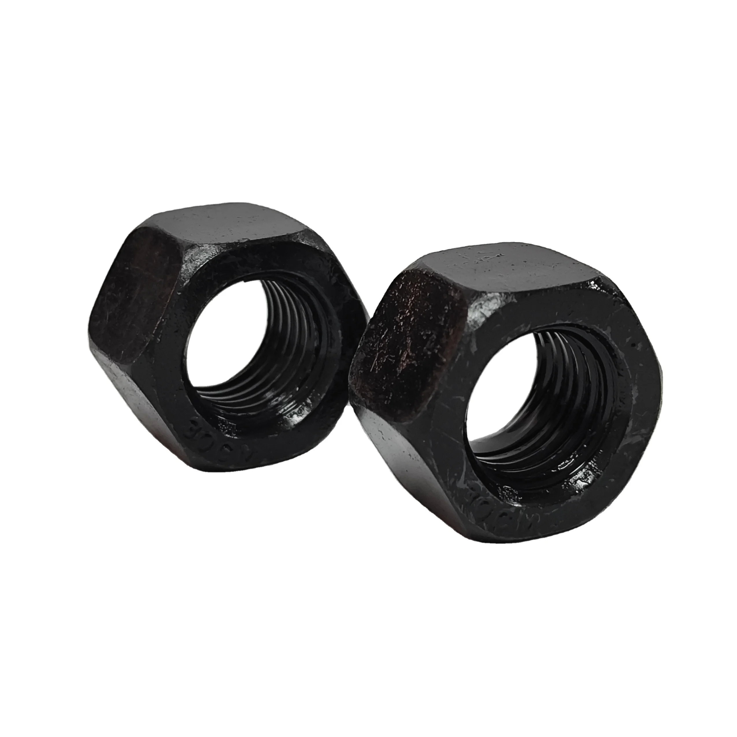 A194 GR.2H Hot sale High Strength Factory supply Metric Inch Carbon steel Heavy Hex Nut ANSI/ASME B 18.2.2 black CS ASTM A 563