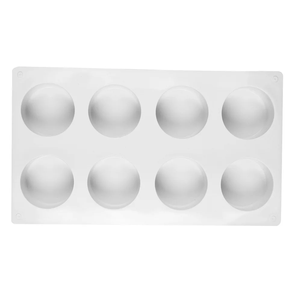 8 Cavity Round Cylinder Handmade Muffin Cheese silicone baking mold silicone baking pans Silicone Cake Brownie Mold Baking Tools