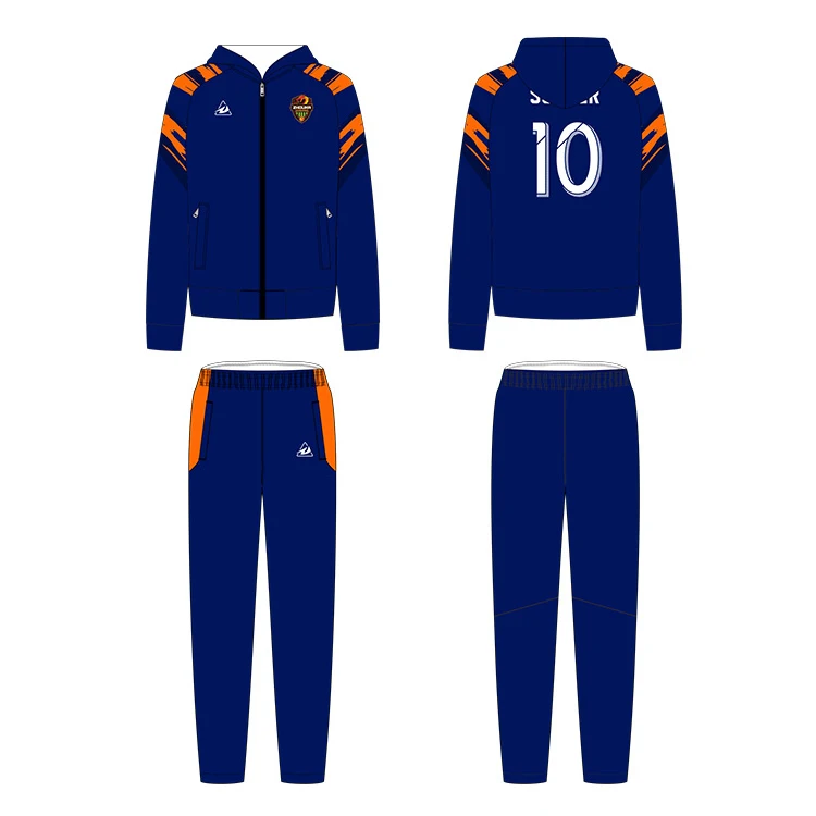 OEM Full Sublimated Soccer Wear Training Tracksuit kit Soccer Jacket And Pants Football Shirt Custom Soccer Jersey Uniforms Set