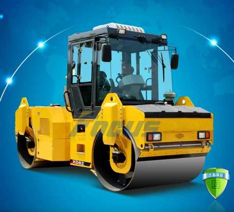 Vibrator Roller Types XD82 8 ton Double Drum Compactor for Sale