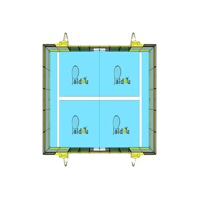 China Manufacturer Wholesale Fiberglass outdoor padel court padel court cost