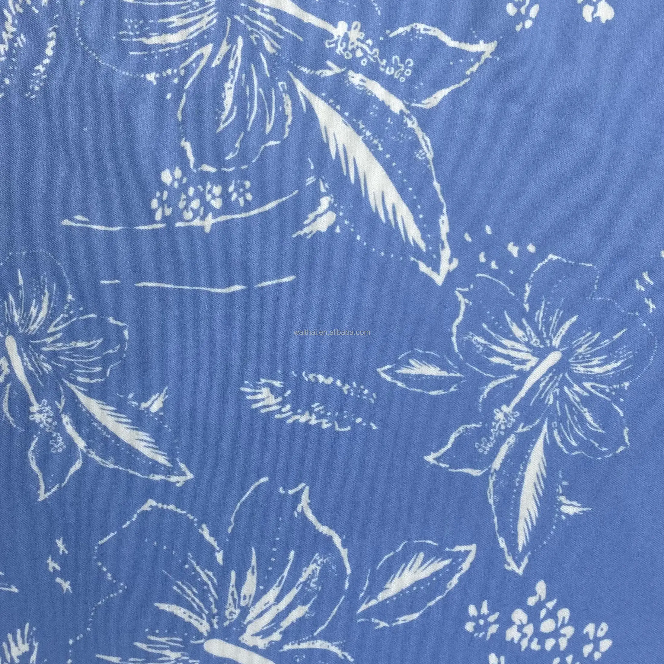 
WEITAI Beach Printed cloth fabric 100% Polyester Microfiber printed fabric/leaf printed fabric for Swimwear beach shorts 