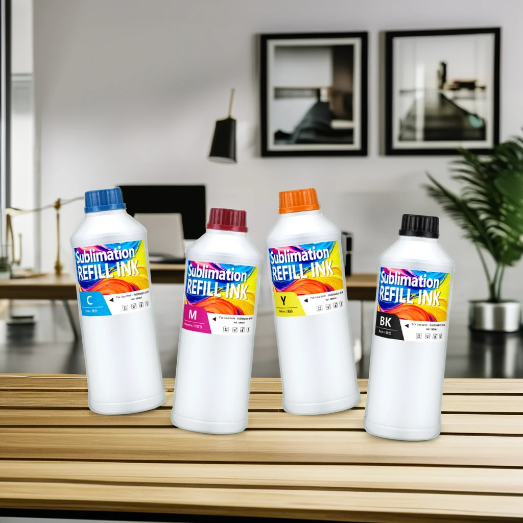 DX5 DX6 DX7 XP600 5113 TX800 i3200 Compatible Sublimation Ink for Fabric Printing 1000ml Volume in Bottles Certified with MSDS
