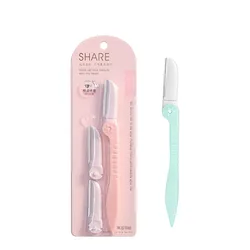 Disposable stainless steel blade candy color eyebrow razor trimmer