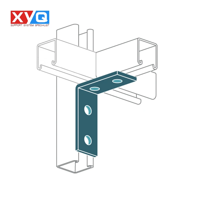 4 Hole Angle Connector Bracket Strut Channel Corner Angle unistrut fitting strut