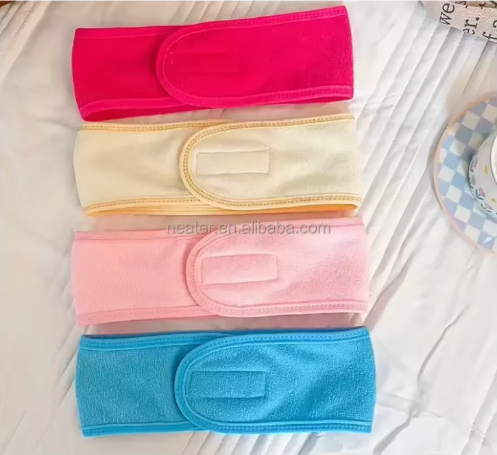 Cosmetic Wrap Turban Face Wash Adjustable Yoga Women Facial Toweling Bath Hairband Makeup Headbands SPA Salon Accessories