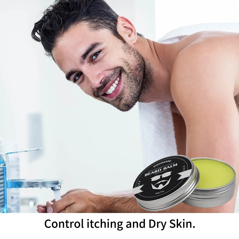  China Manufacturer Supply Unscented&Scented Beard Balm For Men Barber