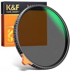 K&F Concept 82mm 1/4 Black Diffusion Variable ND2-32 Filter 2 in 1 Camera Lens Filter
