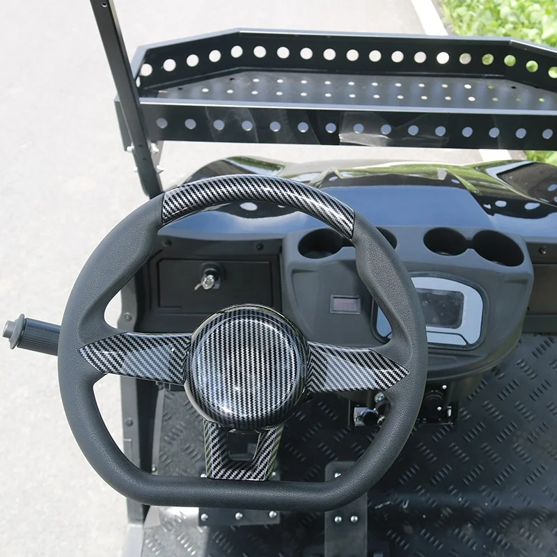 Factory Supply 5kW 4+2 Rear Seat Electric Golf Cart Club Car With Professional Meter