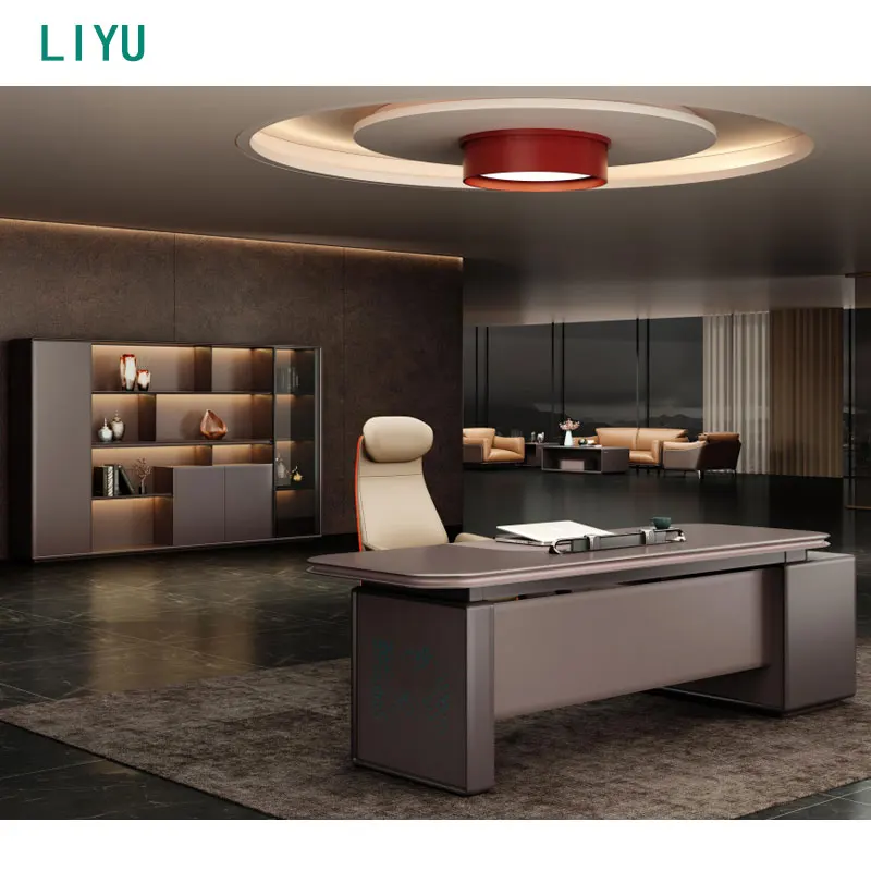 Liyu New design manager office desk ceo office desk luxury executive director office table for business furniture