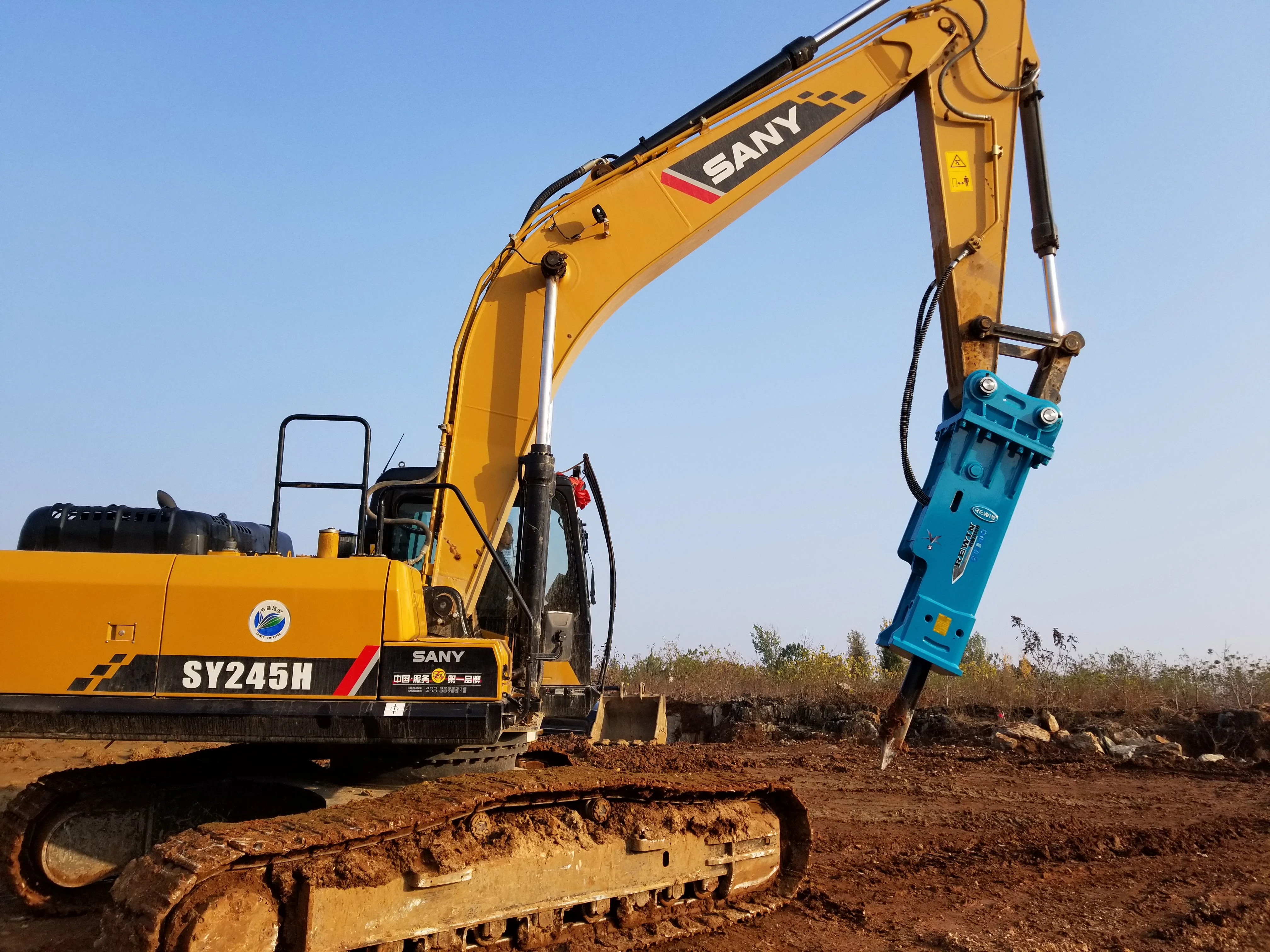 SB Series Hydraulic Breaker Working Tools Chisel Moil Point Rod