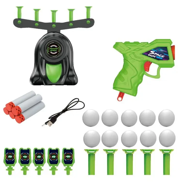 Electric Luminous Hovering Ball Floating Target Airshot Hover Shot Floating Target Game Set for Kids & Adult