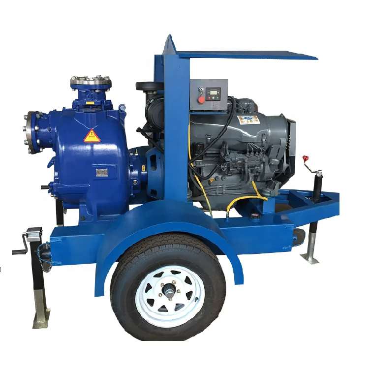 Super T Series 6 inch Mobile Diesel Engine Self Priming Waste Water Pump