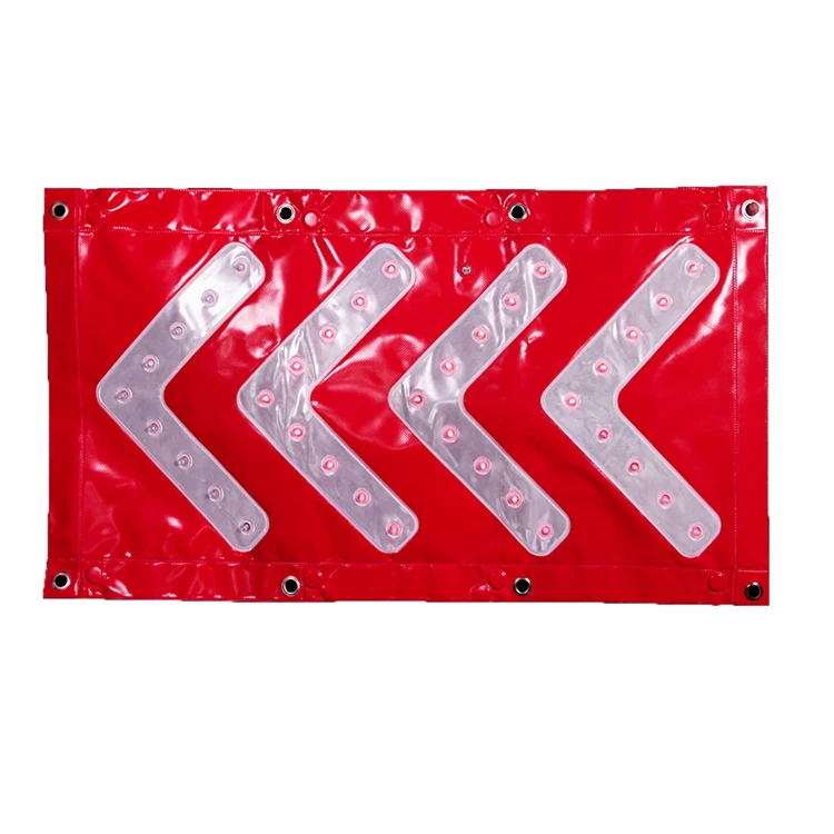 Heavy Duty Magnetic Vehicle Traffic Flashing Warning Light LED Sign Road Traffic LED Road Safety Direction Arrow Sign Banner