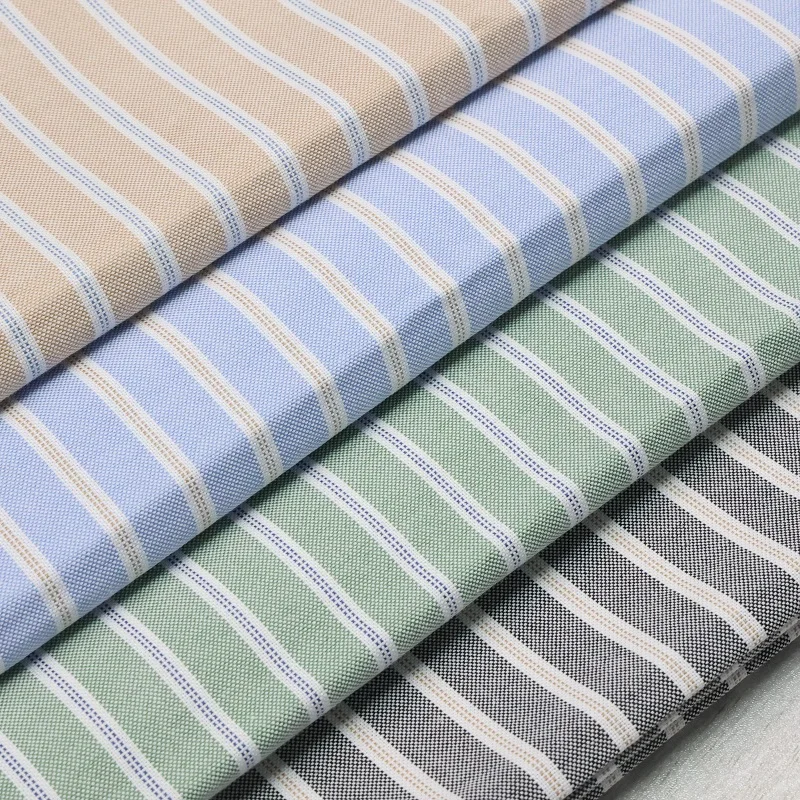 Manufacture Textile  Fabric Yarn Dyed Cotton  Oxford  for Shirts Men and Women