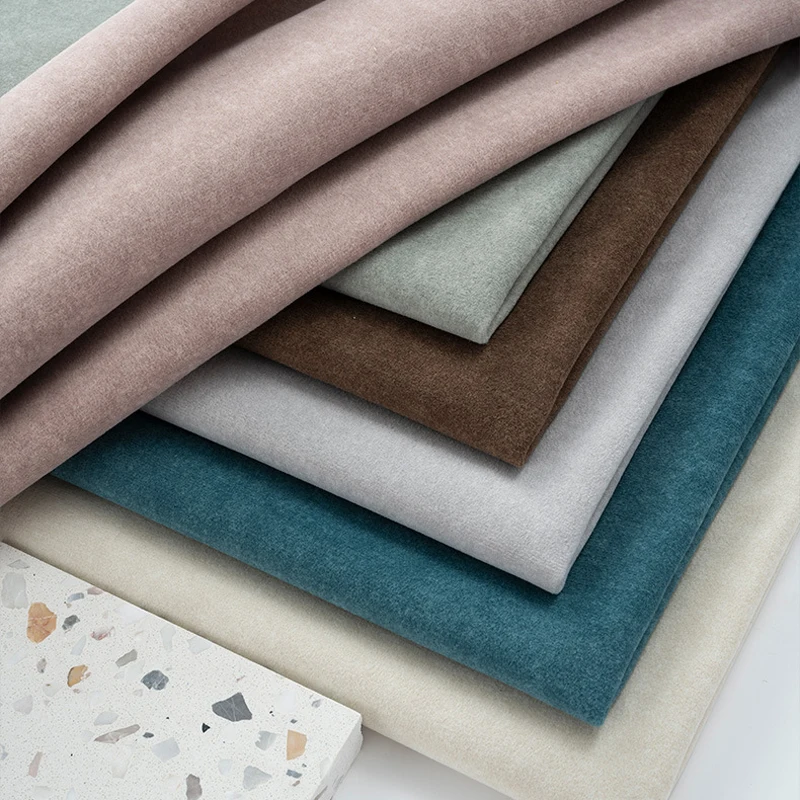 Фабричная ткань Henry продажа с фабрики однотонная 100% полиэфирная першитая для дивана и Квадратной Подушки